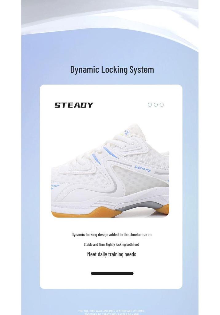 Summer Breathable Badminton & Tennis Shoes for Men & Women – Professional Training with Rubber Sole