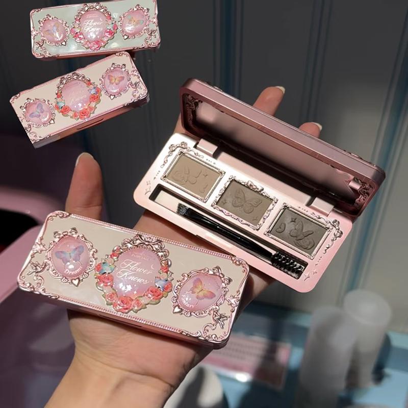 Flower Knows Midsummer Fairytales Collection Eyebrow Palette Cosmeticos Brow Pencil Eyebrows Enhancers Shape Set With Brush