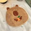 Quick-Drying Capybara Coral Fleece Hand Towel - Cute, Water-Absorbent, Hanging Kitchen Towel