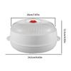 Microwave Steamer Basket Microwave Steamer Basket with Lid and Tray Multifunctional Microwave Heating Insulated Steamer Utensil