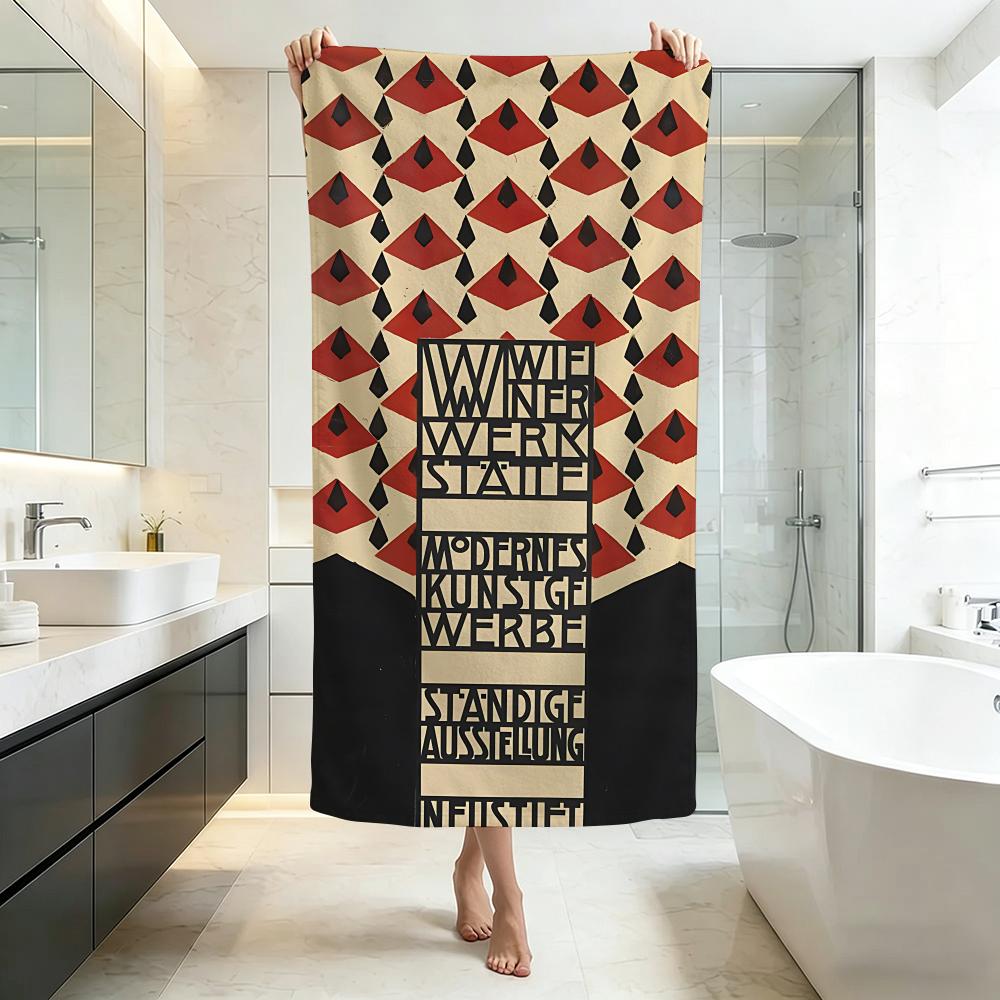 Изысканное полотенце K-Koloman MoserS Качество пятизвездочного отеля Экологически чистые Ультрамягкие Толстые полотенца и пляжные полотенца 50X100cm