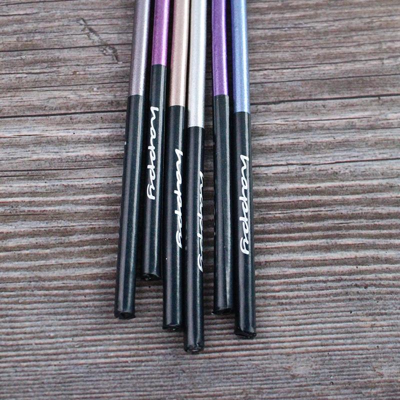 Birthday Party Candles 6 Pack Simple Electroplated Metal Color Straight Rod Wedding Decoration Arrangement Cake Candles