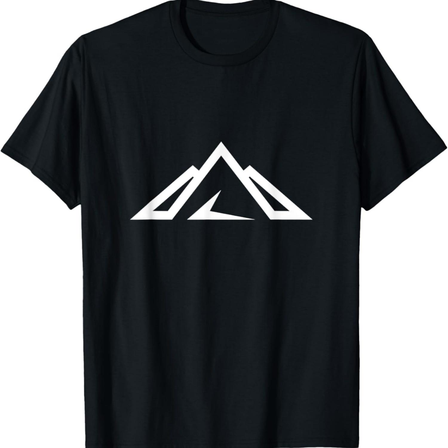 Mountain Motif T-Shirt Hiking Hoodie Hiking Clothing Mountain Mobile Phone T-Shirt S