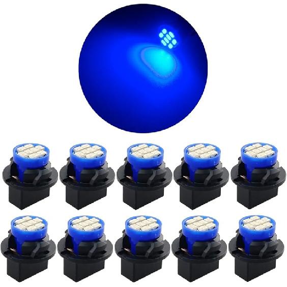 T10 194 168 Dash trument White LED Light Bulbs Bright Panel Gauge Cluster Dashboard LED Light Bulbs 10Pcs/Set (White)