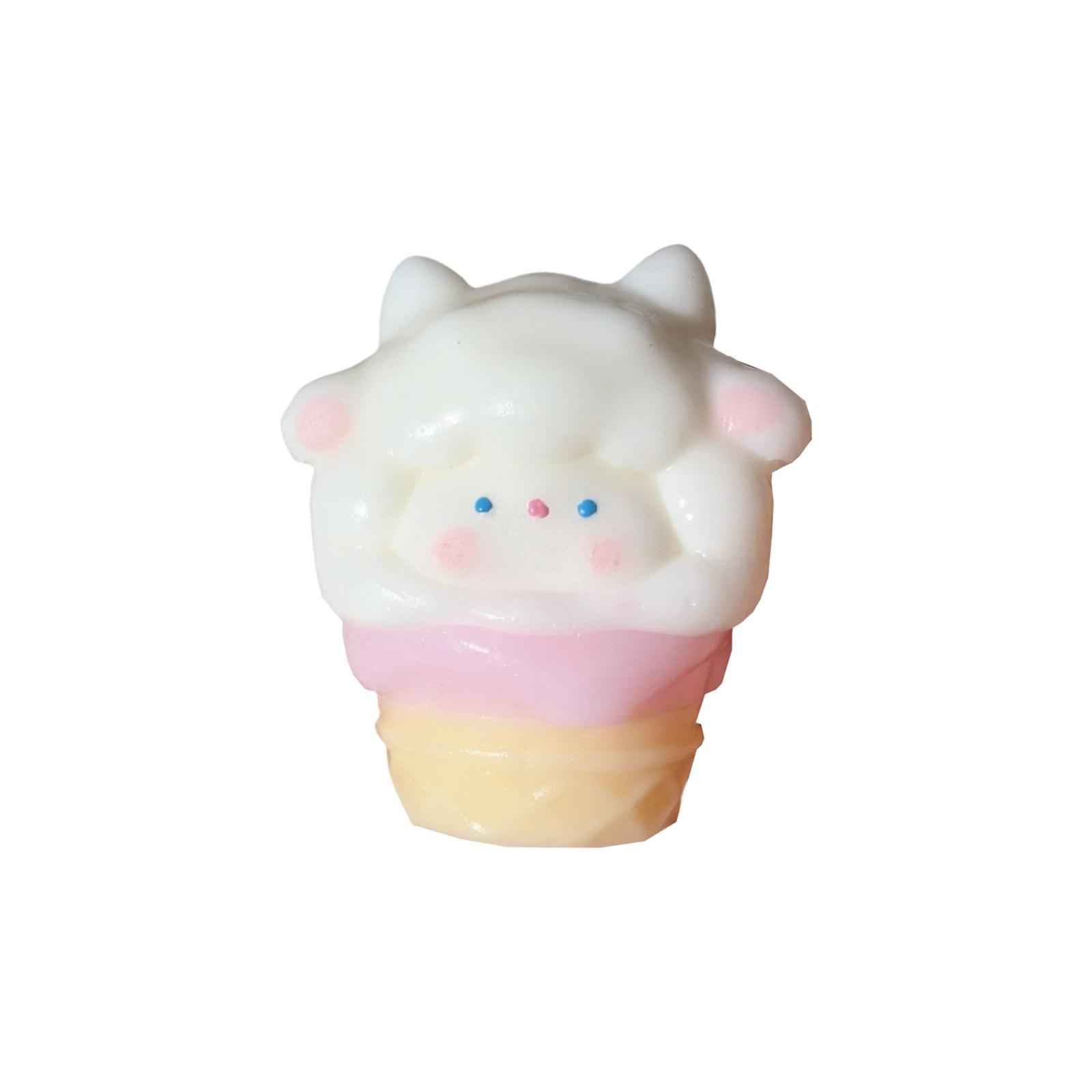 

Cute Sheep-Shaped Ice Cream Squeezable Toy - Adorable Sheep-shaped Ice Cream, Soft And Bouncy. One Size розовый