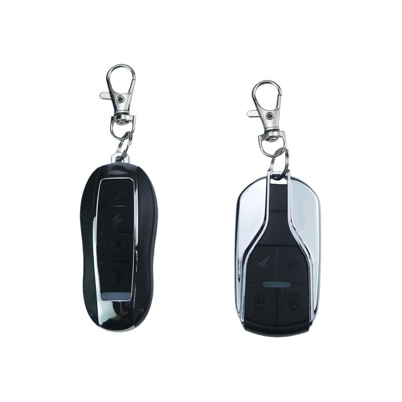 125dB 1-Way Motorcycle Alarm System Anti Theft Kit Engine Start Remote Key Fob 12V Overload Protector Built in Vibration Sensor