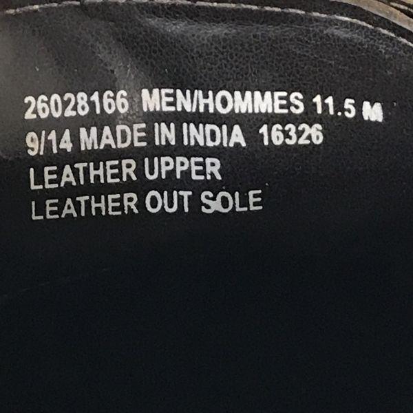 BOSTONIAN Vollleder Oxford Herren 11.5M 29.0-29.5 Braun Kappe(GEBRAUCHT)