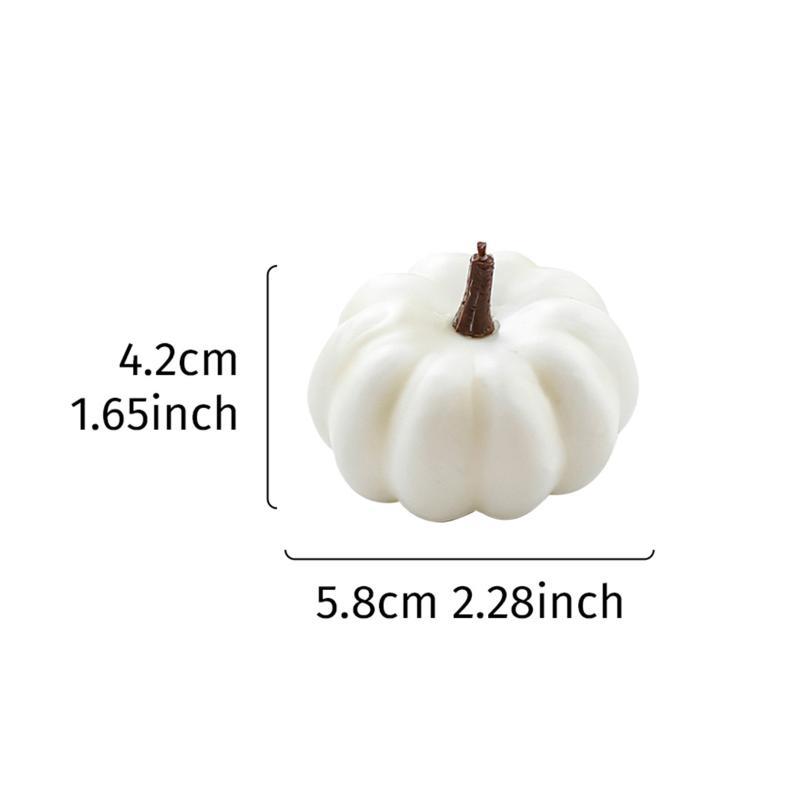 Realistic Halloween Pumpkin Ornaments Durable Festive Decorations Cute Photo Props for Yard Patio Party Display