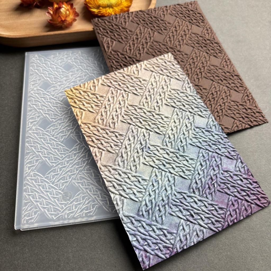 Strickmuster Prägeform - DIY Texturierte Relief- und Konkav-Konvex-Prägeplatte