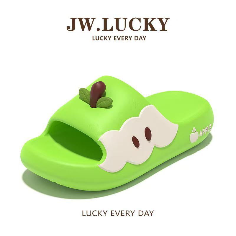 Mandarin duck apple slippers women's summer personality cartoon cute comfortable home couple EVA sandals