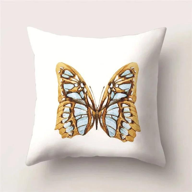 Beautiful Romantic Butterfly Series Decorative Home Pillowcases Living Room Sofa Cushion Covers Free Butterfly Pillowcases