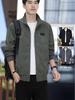 Men's Trendy Korean Style Slim Fit Corduroy Jacket with Stand Collar