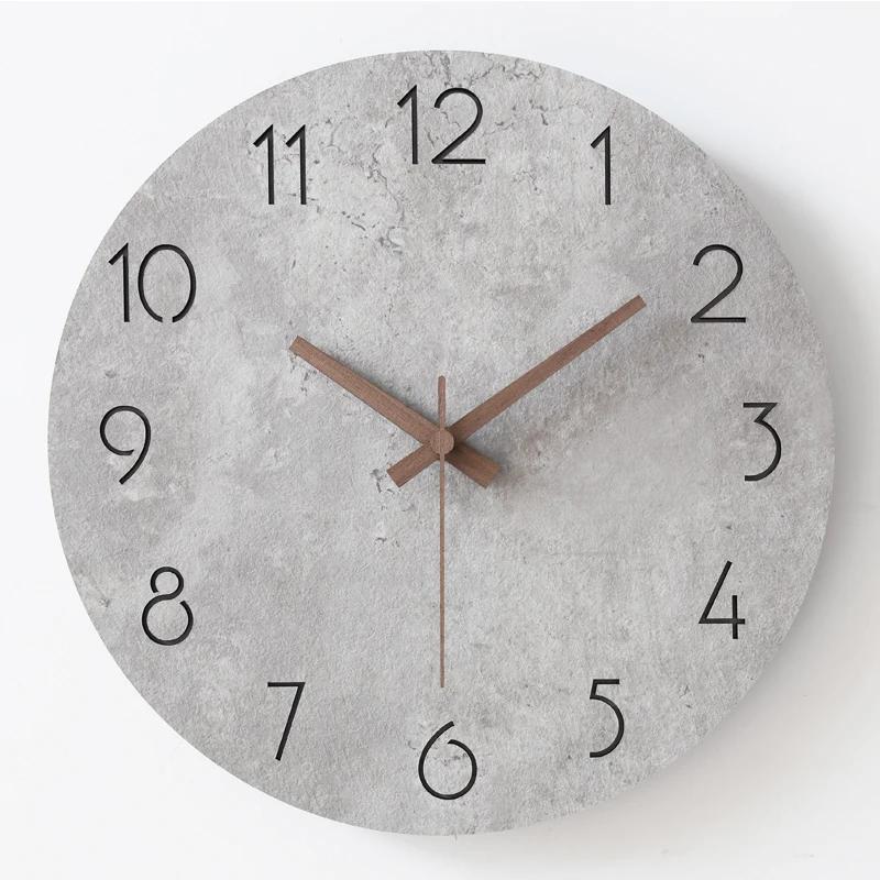 Modern 3d Wall Clock Wood Clock Mechanism Art Silent Luxury Clocks Wall Home Decor Living Room Watch Zegar Scienny Gift FZ322