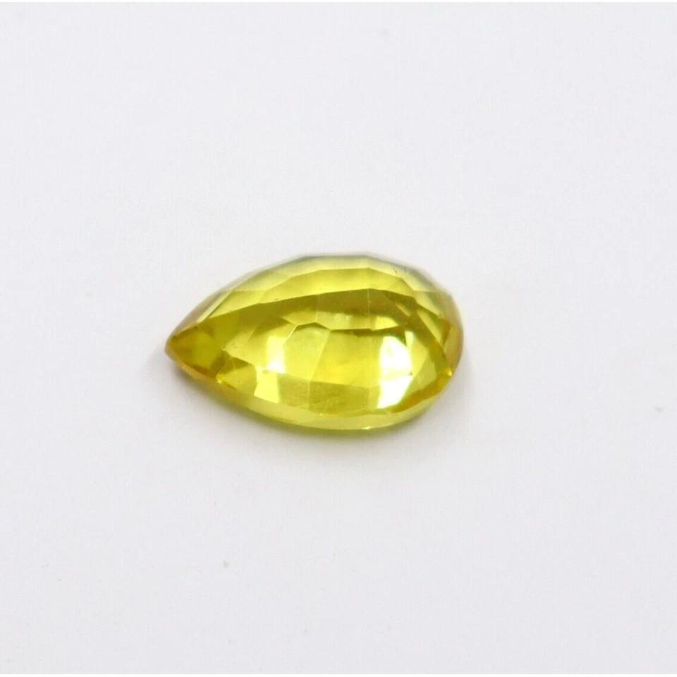 Natural Yellow Sapphire Pear Cut 9.15 Ct Flawless Certified Loose Gemstone