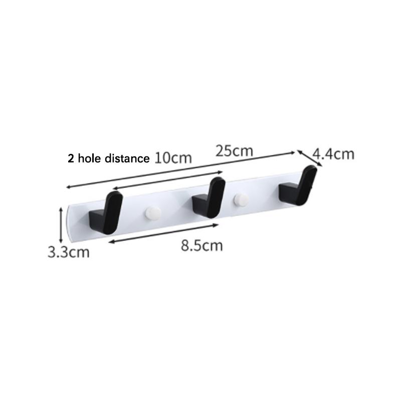 

Алюминиевый крючок для халата, матовый золотой, белый, черный, креативный, 3, 4, 5, 6 рядов, настенный крючок для ванной, кухни, домашнего декора, держатель для ключей для полотенец