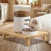 Non-slip Cat Food Dining Table Rack Wooden Raised Cat Bowl Stand Pet Feeder Stand  Home Use