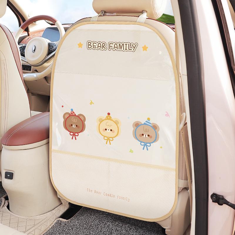 

Car Seat Back Organizer & Kick Mat - Anti-Wear/Dirty Hanging Storage Pad