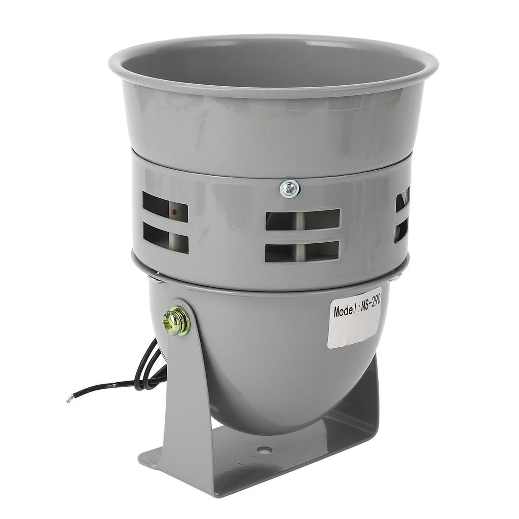 Industrial Alarm Buzzer Motor Driven Siren 120dB 40W Gray Iron Shell Fire Horn Electronic Component