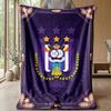 Anderlecht FC Soft Flannel Fleece Blanket Lightweight Cozy Warm Throw Blanket For Sofa Bed Home Decor