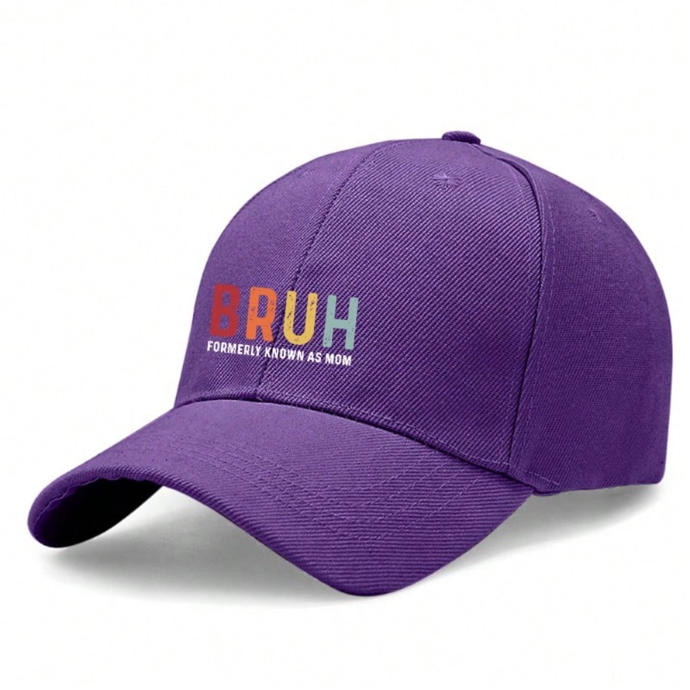 Formerly Known As Mom Print Baseball Cap - Adjustable Breathable Casual Outdoor Sports Hat For Women Men фиолетовый