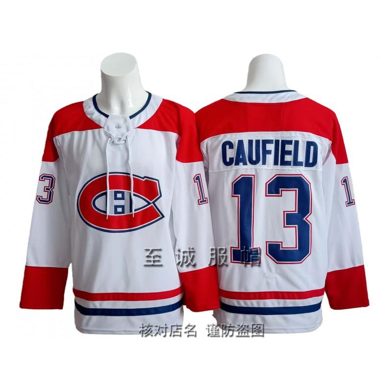 Mens Ice Hockey Jersey Retro Style Custom Number 93 Suzuki Demidov Caufield Cotton Blend Training Uniform