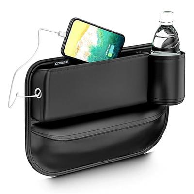 Seat Side Car Seat Gap Storage Side Console Seat Gap Coin Card Glasses Storage Prevents Small Items from Falling Car Drink Waterproof PU Universal