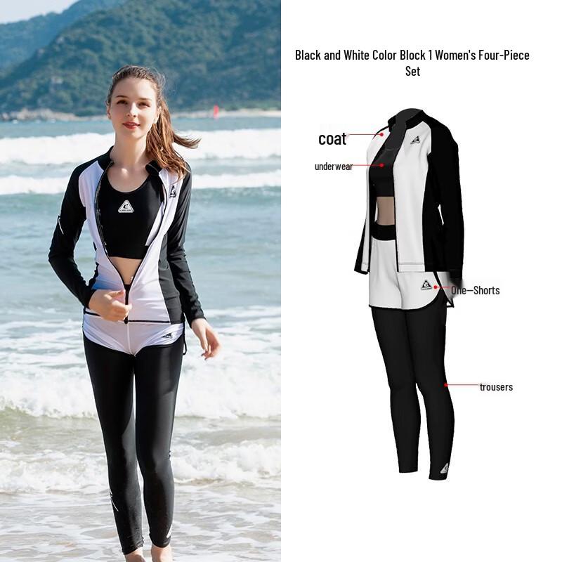 KAIYUESI Split Long Sleeve Wetsuit M