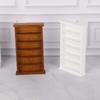 1/12 Scale Miniature Wooden Bookcase Model Figure With 6 Compartments For Doll House Accessories And Study Room Display