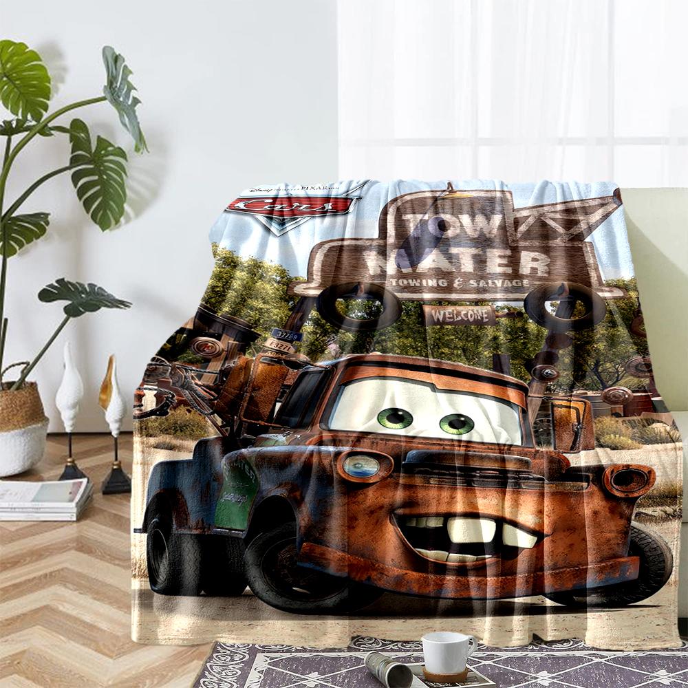 Cars Theme Printed Blanket - Perfect for Couch, Bed, Travel & Outdoor Use | Machine Washable, Cozy & Durable.