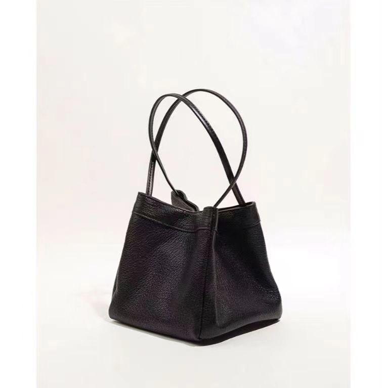 Ielgy Korean Version PU Leather Small Square Bag All-Match Bucket Bag Niche Fashion Texture Handbag