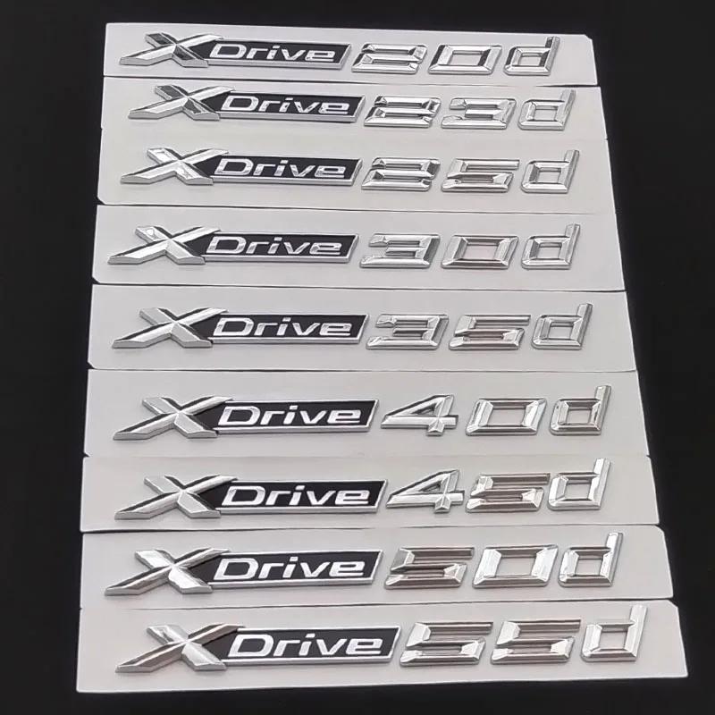 3D ABS XDrive 20d 23d 25d 30d 35d 40d 45d 50d 55d 20i 25i 30i GT X1 X3 X5 X6 Car Rear Trunk Emblem Sticker for BMW Accessories VM4