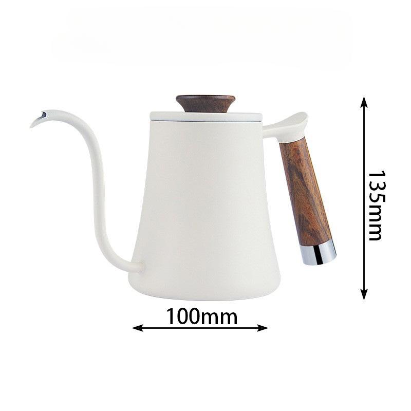 Sada hrnce na extrakci překapávané kávy, dlouhá hubička, filtrační hrnec s jemným ústím, nerezový hrnec na ruční přípravu kávy