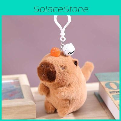Cute Capybara Plush Toy Keychain Backpack Pendant Wagging Tail Water Pig
