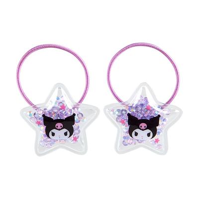 Sanrio Sanrio Kids Accessories Shakashaka Ponytail Holder Set of 2 Kuromi Kuromi X X Cm Character 910279 SANRIO (SANRIO) Kuromi-chan 3.5 3.5 0.7