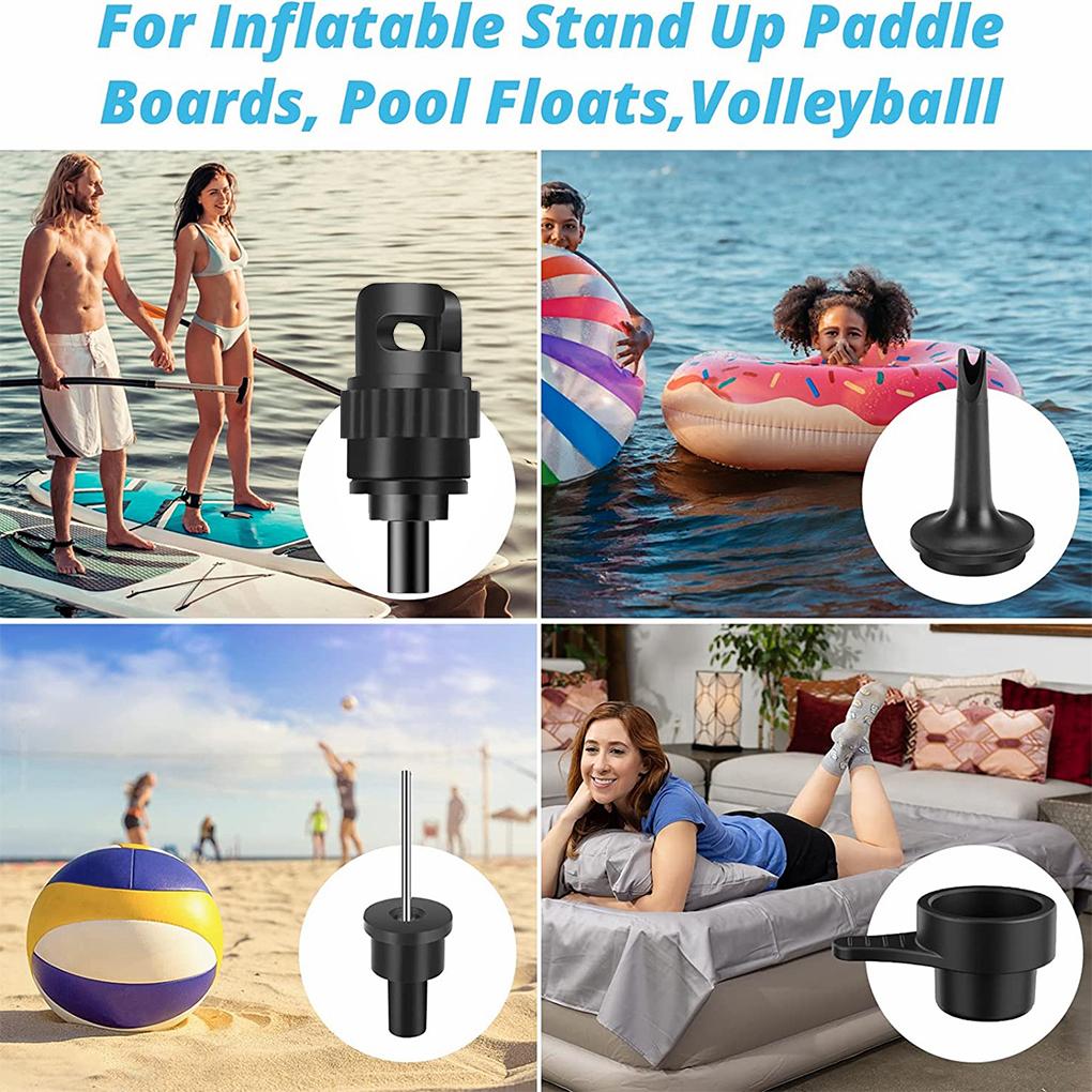 Black Portable And Efficient Electric Air Pump For Paddle Board With 2-in-1 Inflating And Deflating Paddle Board Pump
