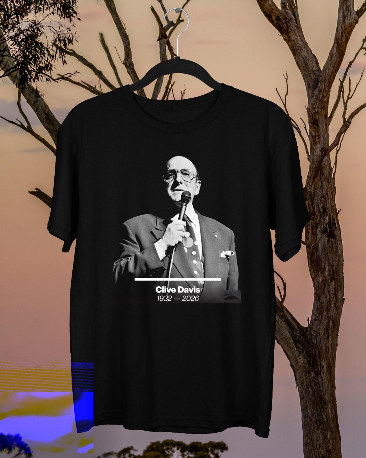 Clive Davis legendary music mogul and developer of talent Black T Shirt BT1015 XXL