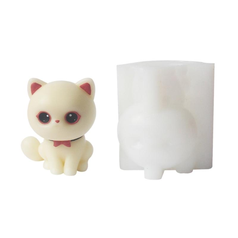 

Multipurpose Eye Liner Cats Shape Silicone Mould Flexible Squeeze Toy Silicone Molds for Holiday Baking and Candle Gift 1