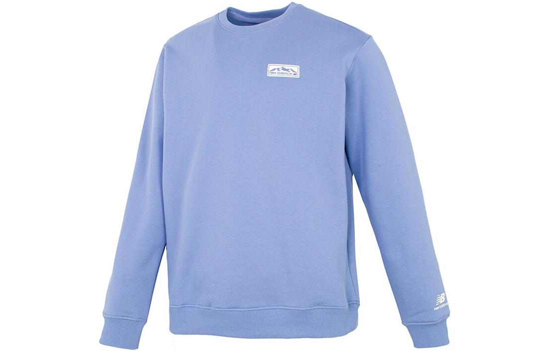New Balance Sweatshirts Unisex Blue Crew Neck Moderate Regular 5CC44613-LBL XL
