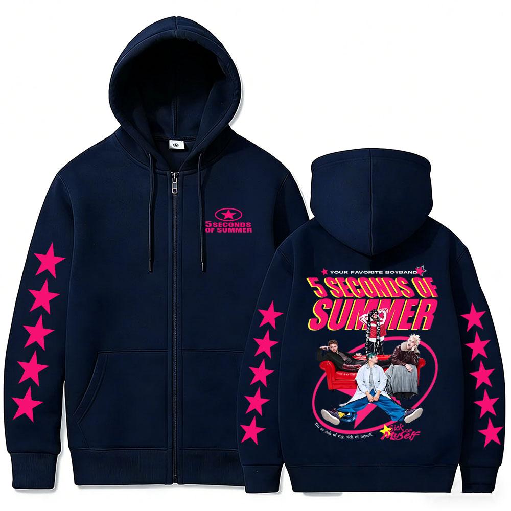 Summer Everyone's A Star World Tour New Zipper Hoodie Men Women Hip Hop Punk Rock Zip Up Jacket