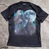 Three Pigeons Moon T-Shirt, Iridescent Bird Lover Gift, Starry Sky Tee