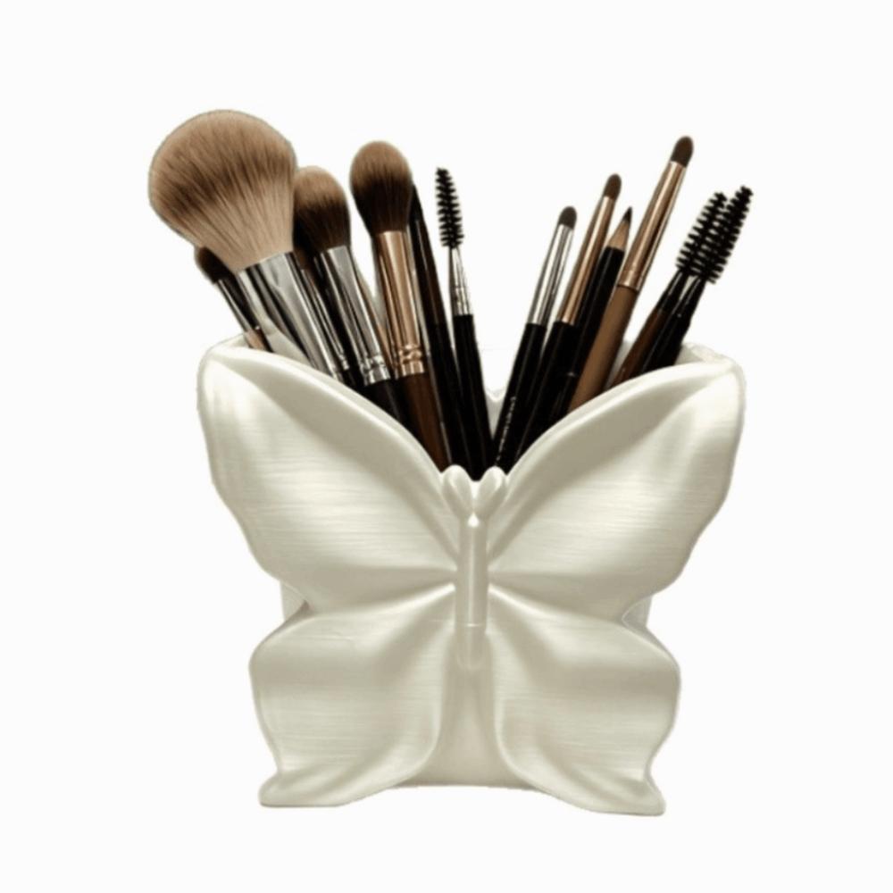 Multi-function Makeup Brush Storage Box 3D-printed Butterfly Pen Holder Desktop