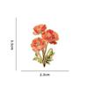 Elegant Botanical Enamel Flower Pins Assorted Plant Lapel Brooches Nature Badges For Womens  Jewelry Accessories