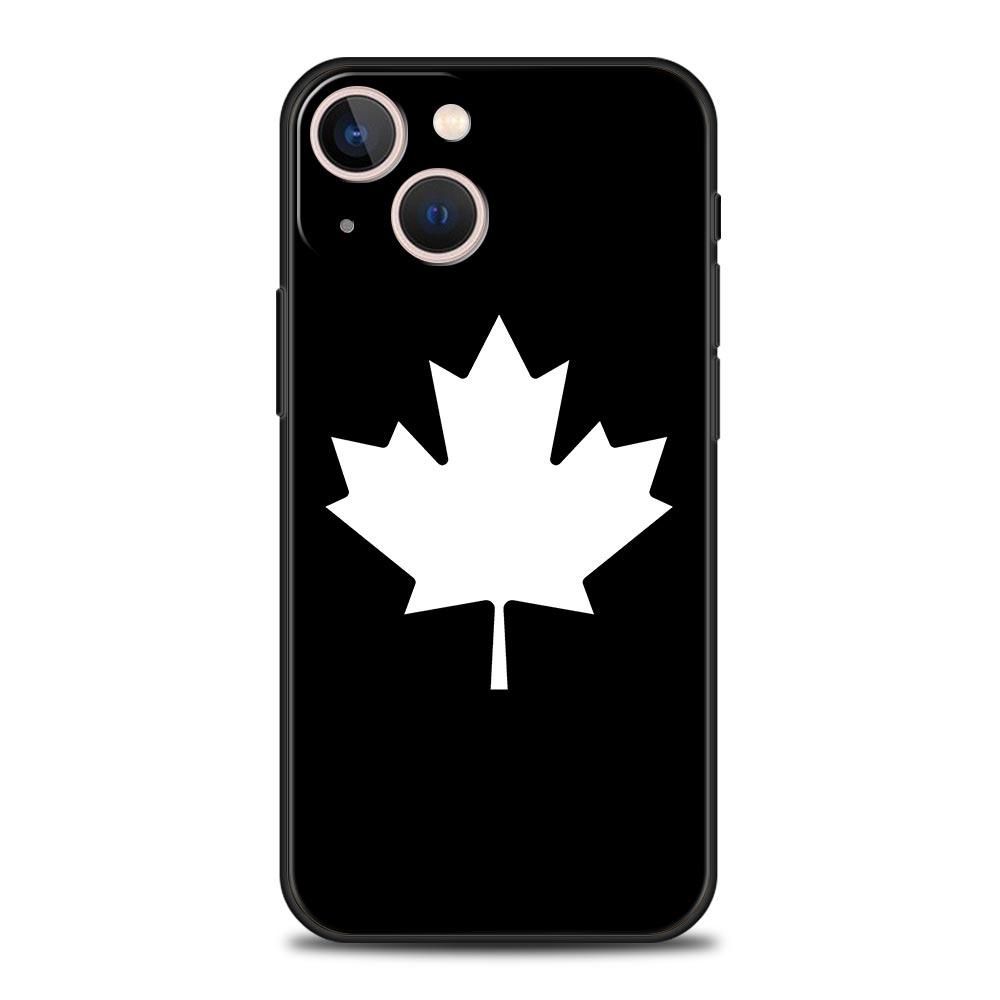 Ahorn Kanada Flagge Liebe Fußball Handyhülle Für iPhone 17 16 15 Pro Max 11 12 13 14 7 8 Plus SE 2020 X XR XS Hülle Weich Schwarz