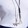 Hermes Curiosite Kelly Pendant Necklace Women Necklace Silver H071663FP-00