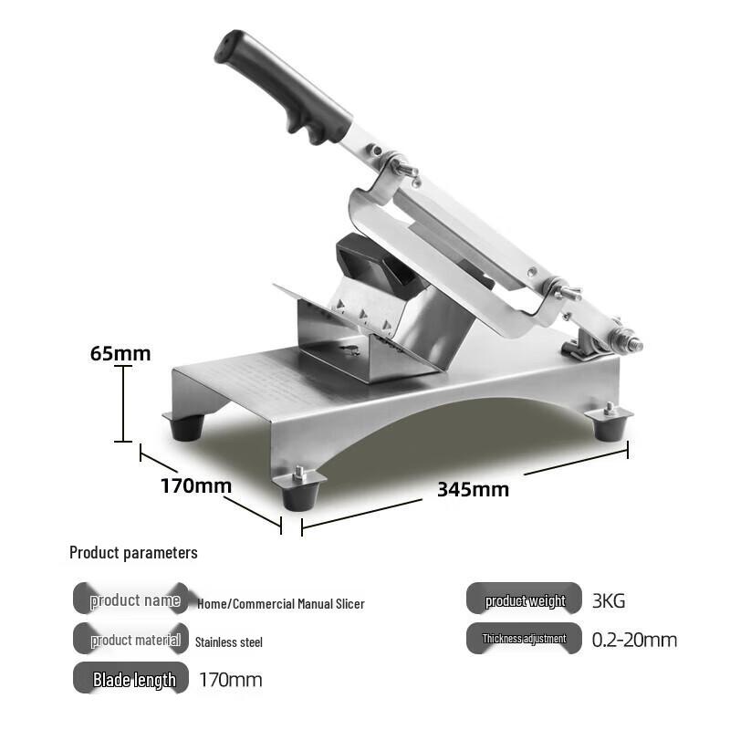 TERUISI Manual Frozen Meat Slicer