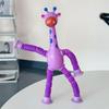 Suction Cup Stretchable Giraffe Toy Stretchable Educational Deformation Animal  Fidget Play
