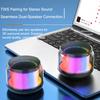 Mini Portable Bluetooth Speakers Wireless With Multicolour Lights, Stereo Pairing Desktop & Portable Wireless Speaker
