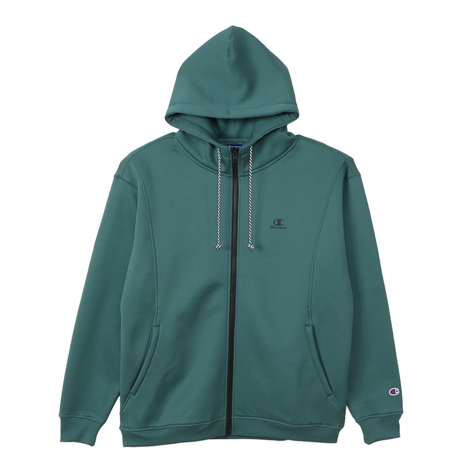 

Champion Long Sleeve Relax Script Terry Zip Hooded T-Shirt, Fit, Stretch, Warm, Logo, Techweave(R) Sweatshirt, C3-AS105-551-L