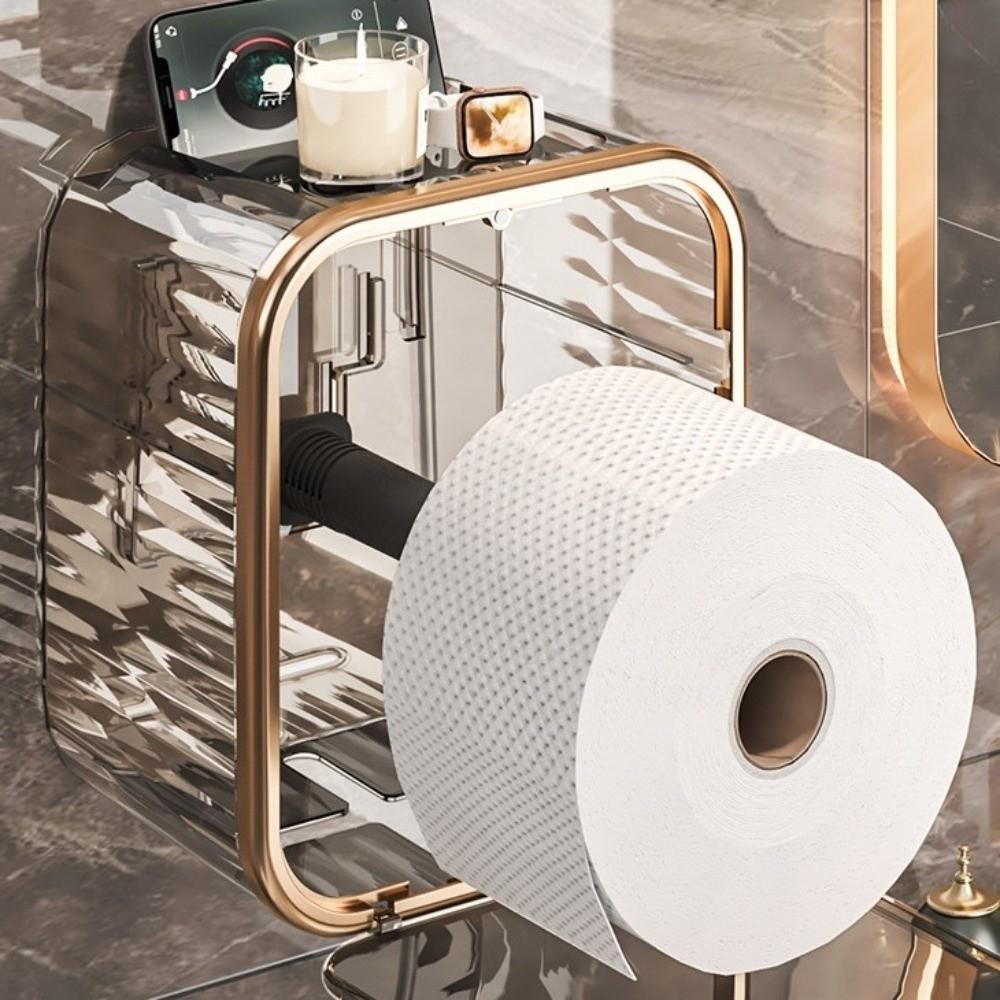 With Drawer 3 In1 Toilet Tissue Box Waterproof Toilet Paper Roll Holder  Kitchen