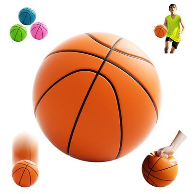 Indoor Silent Basketball High Rebound Low Noise Kids Density Dribbling Training High Sports Foam Practice Bouncy Ball